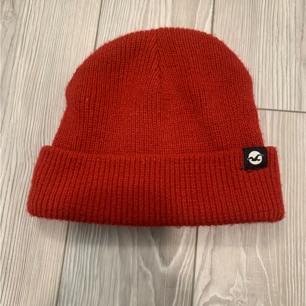 Hollister Red Beanie (One Size Fits All)